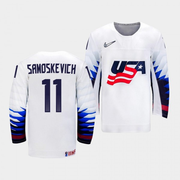 USA Hockey #11 Mackie Samoskevich 2022 IIHF World ...