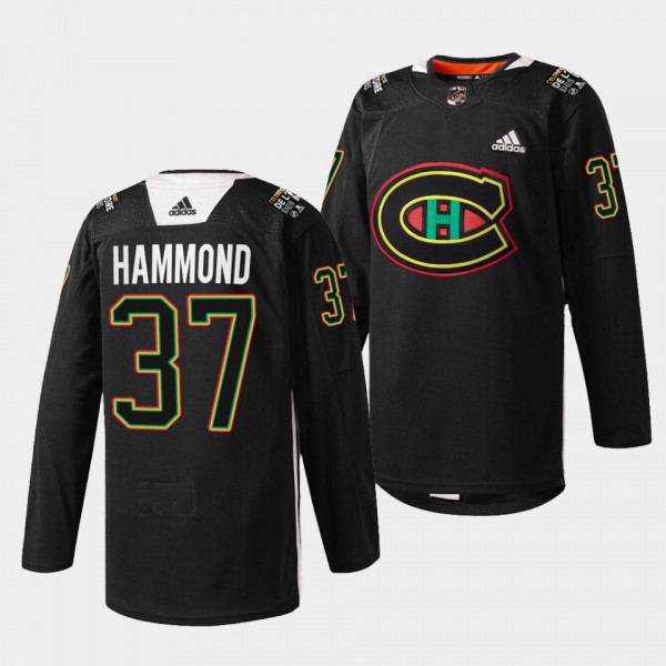 Andrew Hammond Canadiens #37 Black History Night J...
