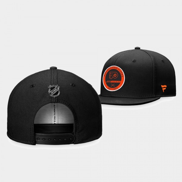 Philadelphia Flyers 2022 Training Camp Snapback Authentic Pro Hat Black
