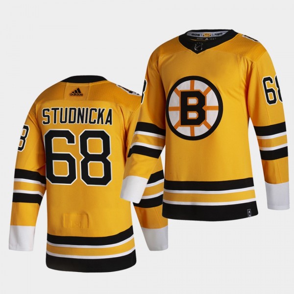 Boston Bruins 2021 Reverse Retro Jack Studnicka Go...