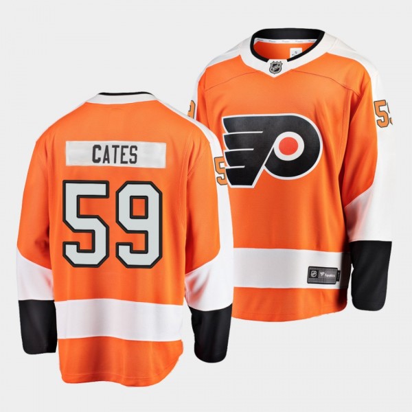Jackson Cates Philadelphia Flyers 2021 Home Orange Player Men Jersey