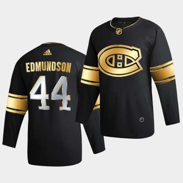Montreal Canadiens Joel Edmundson 2020-21 Golden Edition Limited Authentic Black Jersey