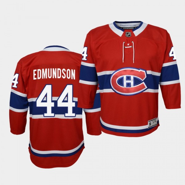 Joel Edmundson Youth Jersey Canadiens Home Red Bre...