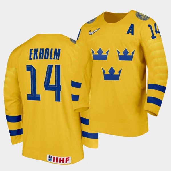 Mattias Ekholm Sweden 2020 IIHF World Ice Hockey #...
